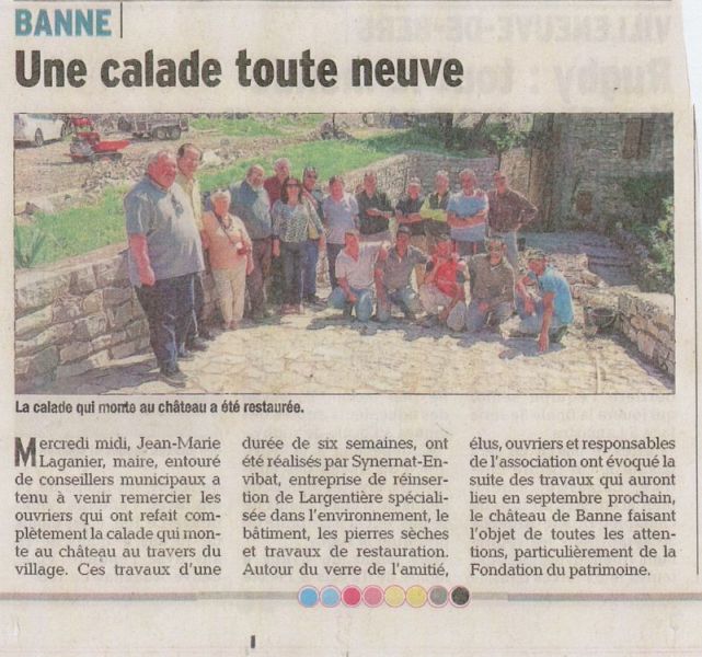 Banne une calade toute neuve